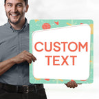 Custom Sign, Custom Street Sign, 11 Font Colors, 13 Font Styles, 4 Hole Options, 22 Sizes, 18x18 Inches, Rust Free DiBound, Fade Resistant, Made in USA by My Sign Center (Mid-Century Modern 2)