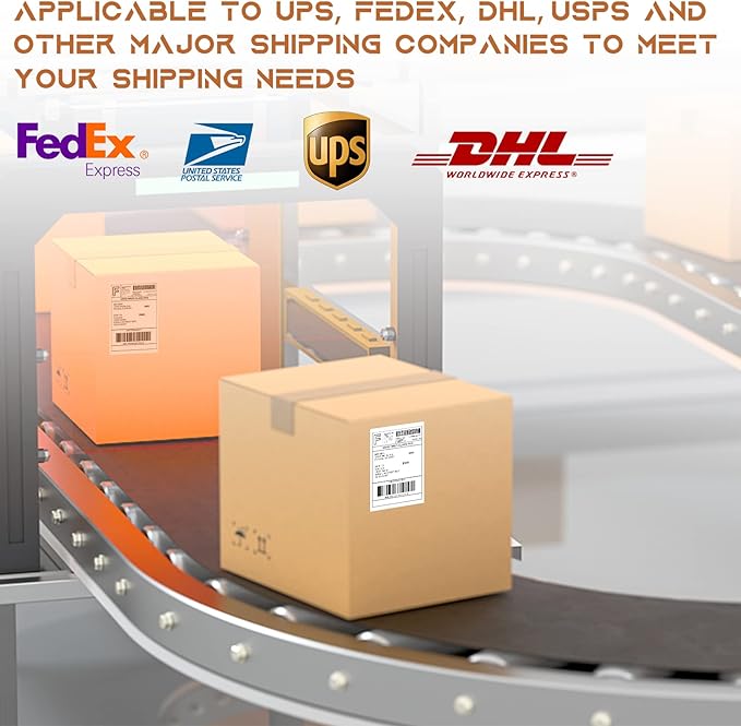 MFLABEL 4x6 Direct Thermal Shipping Labels - 24 Rolls, 220 Labels/Roll, Perforated Postage Paper with Alignment Hole, Compatible with 4XL LabelWriter 1744907 & 1755120, Rollo for USPS, UPS