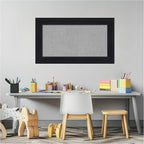 Amanti Art Black Framed Magnetic Board 17x29 Small Vision Board for use with Magnets, 100% Metal Sheet to Display Items as Office Decor or for Home Organization in mudroom, Kitchen or Kids Room