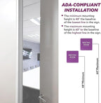 ADA CENTRAL SIGNS - 6" X6" Meeting Room Sign - ADA Compliant Tactile Graphics Grade 2 Braille Text Acrylic Wall Sign - Privacy Interview Room Name Door Sign for Schools Hospitals Offices & Apartments