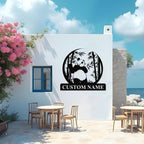 Personalized Panda Metal Sign | Family Name Sign | Panda Home Decor | Custom Outdoor Metal Sign | Metal Wall Art | Last Name Sign for Home | Panda Gifts | Panda Wall Hangings for Bedroom