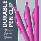 JIMMIDDA 52 Pcs Pens Bulk - 1.0MM Ballpoint Pens Pink Ink | Medium Point Smooth Writing, No Bleed Retractable Ball Point Pen for Office School (Pink - 52Pcs)