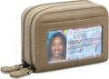 GOIACII Small Genuine Leather Wallet for Women, RFID Blocking Credit Card Holder Wallet