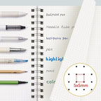 EMSHOI A5 Spiral Notebook Bullet Dotted journal, Small 5.7" X 8.22", 300 Pages/150 Sheets, 100gsm Dot Grid Paper, Waterproof Hardcover, for Office School Women Men Work Writing Notes-Purple