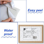 9527 Product 4.5" x 5.5" Clear Adhesive Top Loading Packing List/Shipping Label Envelopes (100 Pack)