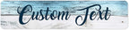 Custom Sign, Custom Street Sign, 11 Font Colors, 13 Font Styles, 4 Hole Options, 22 Sizes, 4x18 Inches, Rust Free DiBound, Fade Resistant, Made in USA by My Sign Center (Coastal)