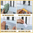 Fainne 100 Pcs Shelf Label Strips 1.5''H x 48 L Self Adhesive Shelf Label Holder Gondola Price Tag Stick on Plastic Clear Ticket Channel for Metal Wood Plastic Rack
