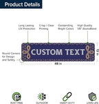 Custom Sign, Custom Street Sign, 11 Font Colors, 13 Font Styles, 4 Hole Options, 22 Sizes, 12x48 Inches, Rust Free DiBound, Fade Resistant, Made in USA by My Sign Center (Fauxsaic 1)