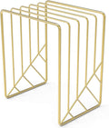 U Brands Metal Letter Sorter, Desktop Accessory, Vena Collection, Gold