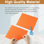 Silunkia 40 Sheets Orange Cardstock 8.5 x 11 Craft Paper, 75lb Premium Pumpkin Card Stock Printer Paper for DIY Cards Making, Certificates, Invitations, Scrapbooking, Party Decorations