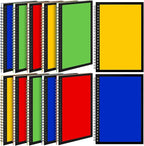 Leelosp 12 Pack Small Spiral Notebook A5 Lined College Ruled Spiral Journal Notebook 5.5 x 8.3 Inch Kraft Cover, 120 Pages for Work Students Office Business(Blue,Green,Yellow,Red)