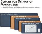 Cork Desk Mat - Dual-Sided Desk Pad for Office and Home - Desk Organization and Accessories - Ideal for Large Mouse Pad and Desk Mats on Top of Desks(Dark Blue,27.6"x 13.8")