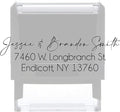 Custom Address Stamp Personalized Self Inking Stamps Custom Return Address Stamper Wedding Favor Stamp Rubber Stamper (No Ink)