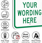 SmartSign "Reserved Parking, Your Text" Custom Sign | 12" x 18" Aluminum, Made in USA