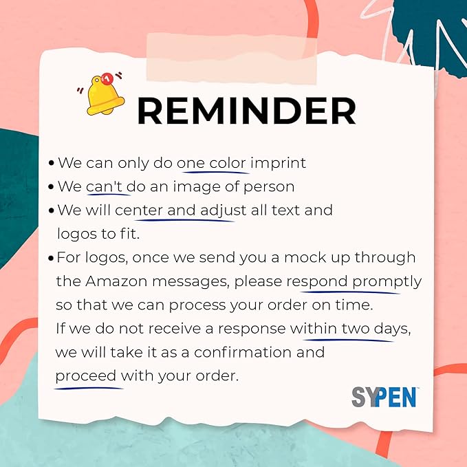 Personalized Ballpoint Pens With Custom Logo/ Text-350 Pack Bulk-for Businesses, Parties, & Events, Custom Printed, White Barrel with Matching Colored Clip and Grip, Click Pens, Black Ink, Light Blue