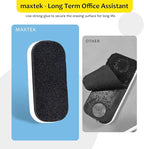 maxtek Dry Erase Eraser, Magnetic White Board Erasers - 2 Pack, Glass Whiteboard Eraser for Office and School Supplies (Gray)