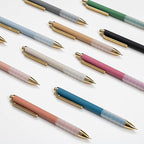 Linbsunne Ballpoint Pens Black Medium Point 1mm Pen with Super Soft Grip Ball Point Pen for Men Women Retractable Pens