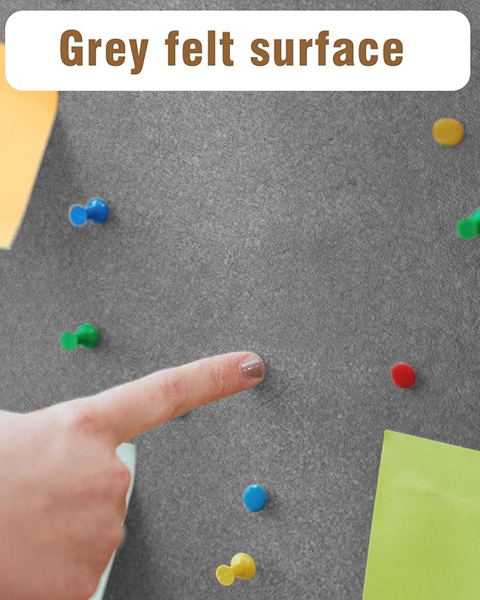 38"x38" Enclosed Bulletin Board, Lockable Weather-Resistant Aluminum Cork Noticeboard for School & Office, Black Frame w/Grey Flet