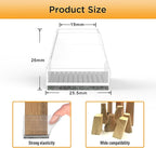 Square Chair Leg Protectors for Hardwood Floors,16 Pcs Silicone Felt Furniture Legs Caps to Prevent Floor from Scratches and Reduce Noise, Easy to Move, (Clear, Fit: 0.866-1.14").