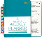 Mantra Planner 2026 Planner, Daily Journal & Gratitude Journal All-In-One with To Do List, Self Care Prompts & Habit Tracker - 7 x 10 - Teal