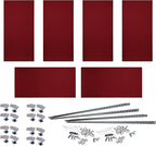 ATS Acoustics Home Office Residential Acoustic Treatment Room Kit Sound Absorbing Acoustic Panel 6 Pack for 50-100 Sq Ft (Claret)
