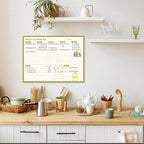 Gold Weekly Dry Erase Board for Wall,12"x16",Small Magnetic Dry Erase Weekly Calendar Board,Gold Metal Frame Weekly Planner Whiteboard for to Do List, Memo, School, Home, Office, Kitchen-GZ