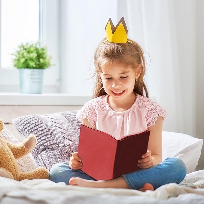 KICNIC Jumbo Book Covers 7 Pack, 9x11 Inch Stretchable Book Sox Suitable for Most Hardcover Books, Up to 10 Inch x 12.5 Inch, Washable and Reusable Protective Textbook Covers with Label Sticker