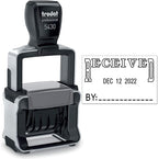 Trodat 5430 Professional Self-Inking Date Stamp with Received - Black Ink