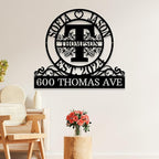 Custom Metal Signs | Personalized Monogram Name Sign | Outdoor Wall Art for Family Name | Custom Name Metal Sign, Last Name, Anniversary, Wedding Gifts for Husband, Wife, Parents, Couple