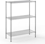 Regal Altair 18" Deep x 42" Wide x 54" Height Wire Shelving Kit | 3-Tier | NSF Commercial Storage Rack Unit