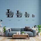 Metal Name Signs Personalized, Custom Name Signs, Custom Family Name Sign, Last Name Sign, Metal Wall Art, Personalized Wall Letters, Personalized Wedding Gift