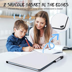 AGM Double Sided Mini Whiteboard, A4 Portable Dry Erase Board with Pen, Desk Whiteboard for Study, Meeting, Draft, Notes, Doodling