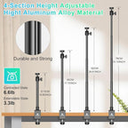 Ailight Camera Desk Mount Webcam Stand, Adjustable Table Camera Stand with 1/4" Screw & C Clamp Overhead Tripod Webcam Mount for Logitech Obsbot insta360 Anker and Others