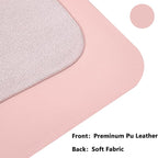 PU Leather Desk Pad Protector Gaming Mouse Pad Non Slip Desk Mat for Keyboard and Mouse Waterproof Desk Writing Pad for Office and Home Desk Accessories(Pink, 35.4 * 17.7)