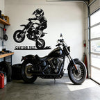 Custom Motorcycle Metal Signs Personalized Dirt Biker Name Sign Custom Garage Decor Motorbikes Wall Art Decor Motorcycle Sign Men Room D ecorate Gifts for Men Husband Rider
