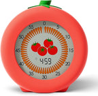 Tomato Visual Timer for Kids, 299-Minute Cute Kids Pomodoro Countdown Timer, ADHD Autism Toddler Support, Visual Timer for Classroom, Kitchen, Office Desk and Meetings