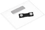 Amazon Basics Horizontal Magnetic Name Badge Holder - 600 Pack, Clear