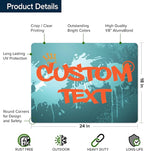 Custom Sign, Custom Street Sign, 11 Font Colors, 13 Font Styles, 4 Hole Options, 22 Sizes, 18x24 Inches, Rust Free DiBound, Fade Resistant, Made in USA by My Sign Center (Graffiti)