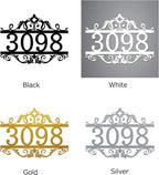 Custom Metal House Numbers for Outside | Personalized Address Numbers for House | House Numbers Sign | Black, White, Silver or Gold Outside Wall Decor