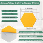 Hexagonal Acoustic Panels-12 Pack High-Density Sound Absorbing Panels 12"X10"X0.4" for Enhanced Noise Reduction, DIY Design, Idea for Studios, Offices, and Home Theaters(Orange)