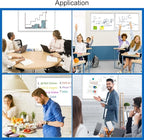 DEVELOP Magnetic White Board Dry Erase, 32 x 44 Inch, Dry Erase Board Aluminum Frame for Wall, Hanging Whiteboard with Detachable Marker Tray for Planning, Kitchen, Memo, School, Home, Office
