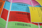 BETCKEY - 3" x 2" Multipurpose & Shipping Labels Compatible with Zebra & Rollo Label Printer,Premium Adhesive & Perforated[Red, 6 Rolls, 4500 Labels]