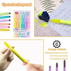 ZAYSWDNS 55 Pcs Bible Journaling Kit With 6 Gel Highlighters 8 Colorful Erasable Gel Pens and 40 Refills & 1 Erasable Gel Pen Eraser,No Bleed, for Bible Study Journaling Planner Notes School Supplies