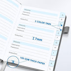MOSA BEAR Password Keeper Book with Alphabetical Tabs，4.3"x5.7" Small Password Books for Seniors Password Notebook for Internet Website Address Log in Detail(Grey) [Unknown_Binding]