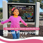 Weather-Proof Aluminum School Playground Communication Board for Autism - Outdoor Inclusive Communication Aid, Lightweight & Durable for Autism & Inclusive Play