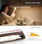 Leetdud LED Under Cabinet Lighting Hardwired or Plug in, 32 Inch 16W, Dimmable 5 Color 2700K/3000K/3500K/4000K/5000K, Linkable Eyes Care Design Counter Lights for Kitchen, Sink, ETL Listed, Bronze