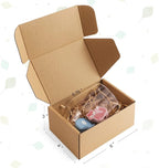 Eupako 6x4x3 Shipping Boxes Small Corrugated Cardboard Box - 25 Pack Brown Mailing Boxes for Packaging Small Business, Mailer Box