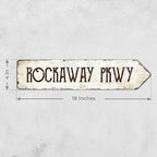 Rustic Custom Sign, Personalized Right Directional Metal Composite Street Sign for Indoor and Outdoor Use 4x18 Inches, ACM Made in the USA