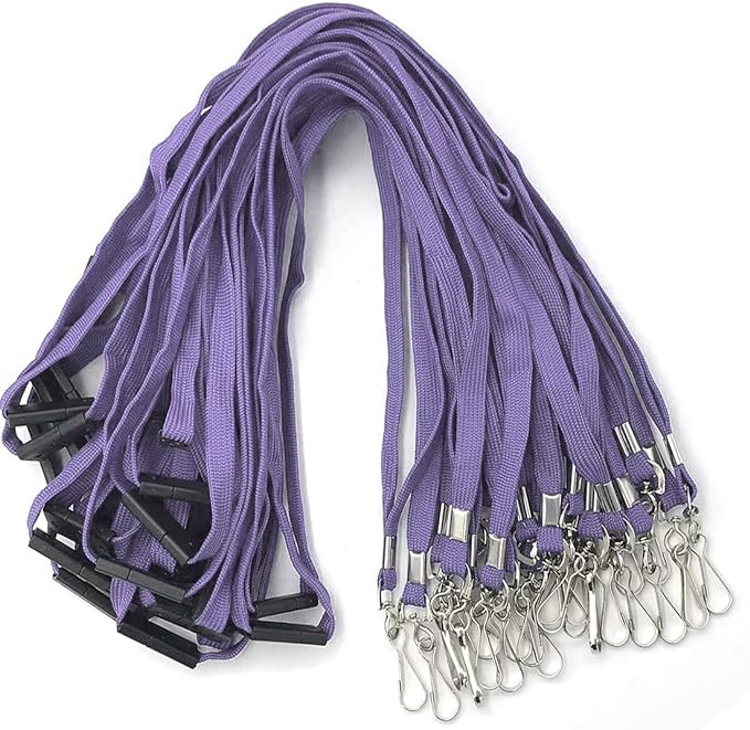 Bird Fiy Lanyard Light Purple Lanyards Neck Flat Premium Breakaway Badge Lanyard with J-Hook for ID Nametag Badge Holder