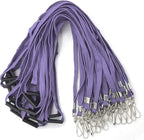 Lanyard Light Purple Lanyards Neck Flat Premium Breakaway Badge Lanyard with J-Hook for ID Nametag Badge Holder